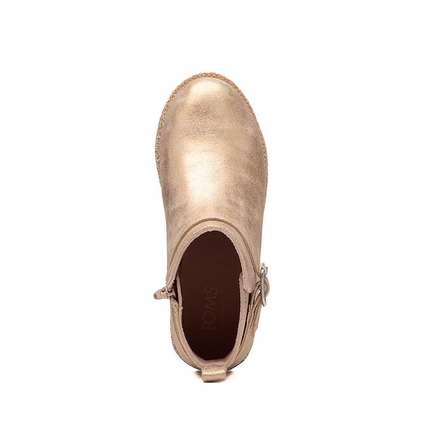 alternate view TOMS Mia Boot - Little Kid / Big Kid - Seashell MetallicALT2